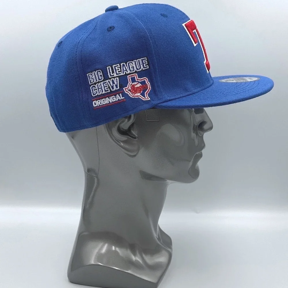 Texas Rangers New Era‎ 9FIFTY Snapback Hat Blue Big League Chew Side Patch Cap